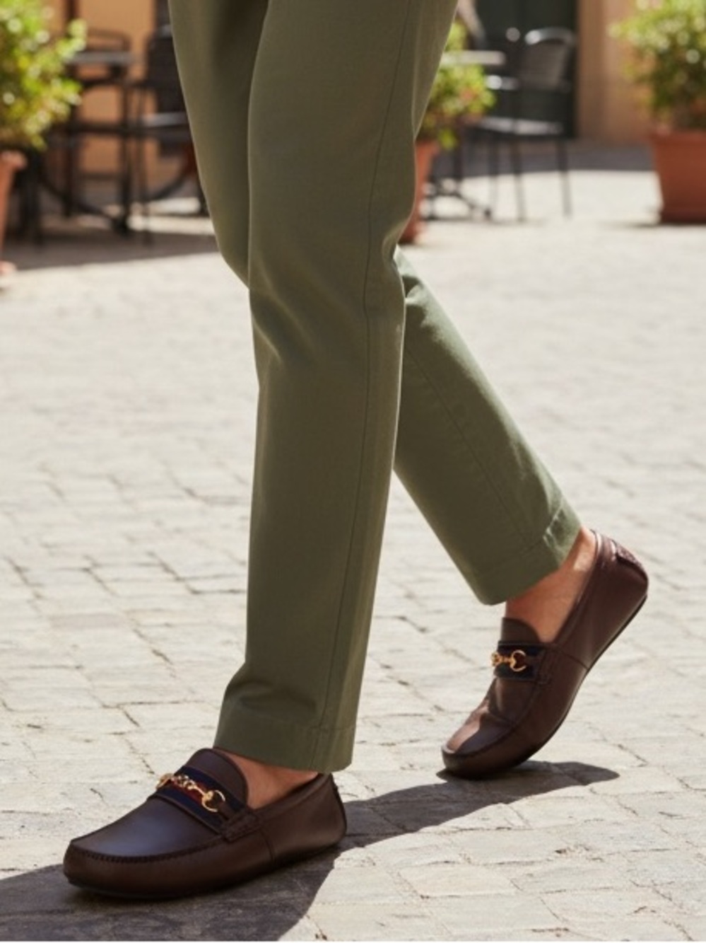 Gucci Brown leather loafers